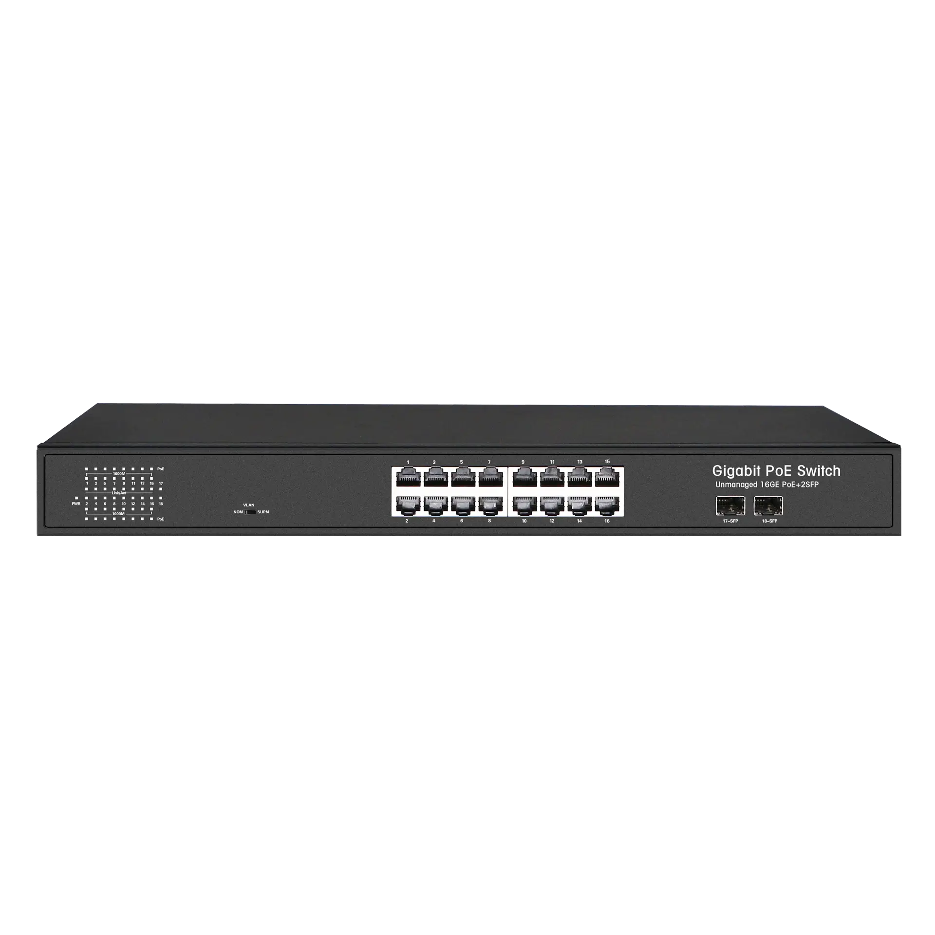 16 port poe ethernet switch