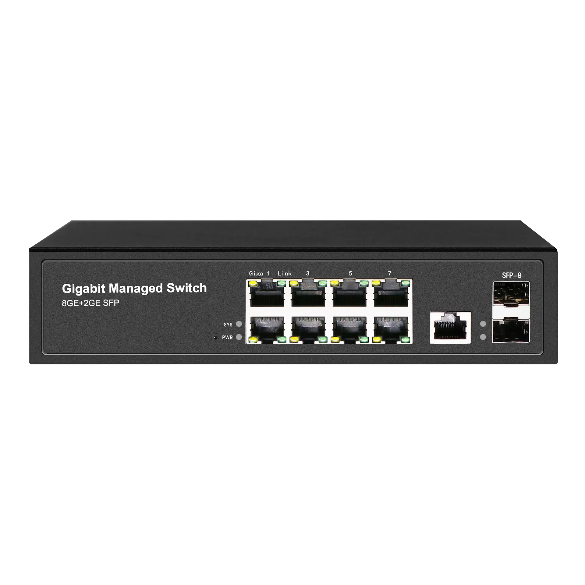 L2+ Managed Ethernet Switch 8x10/100/1000M RJ45 2x1G SFP, X1550-8T2S