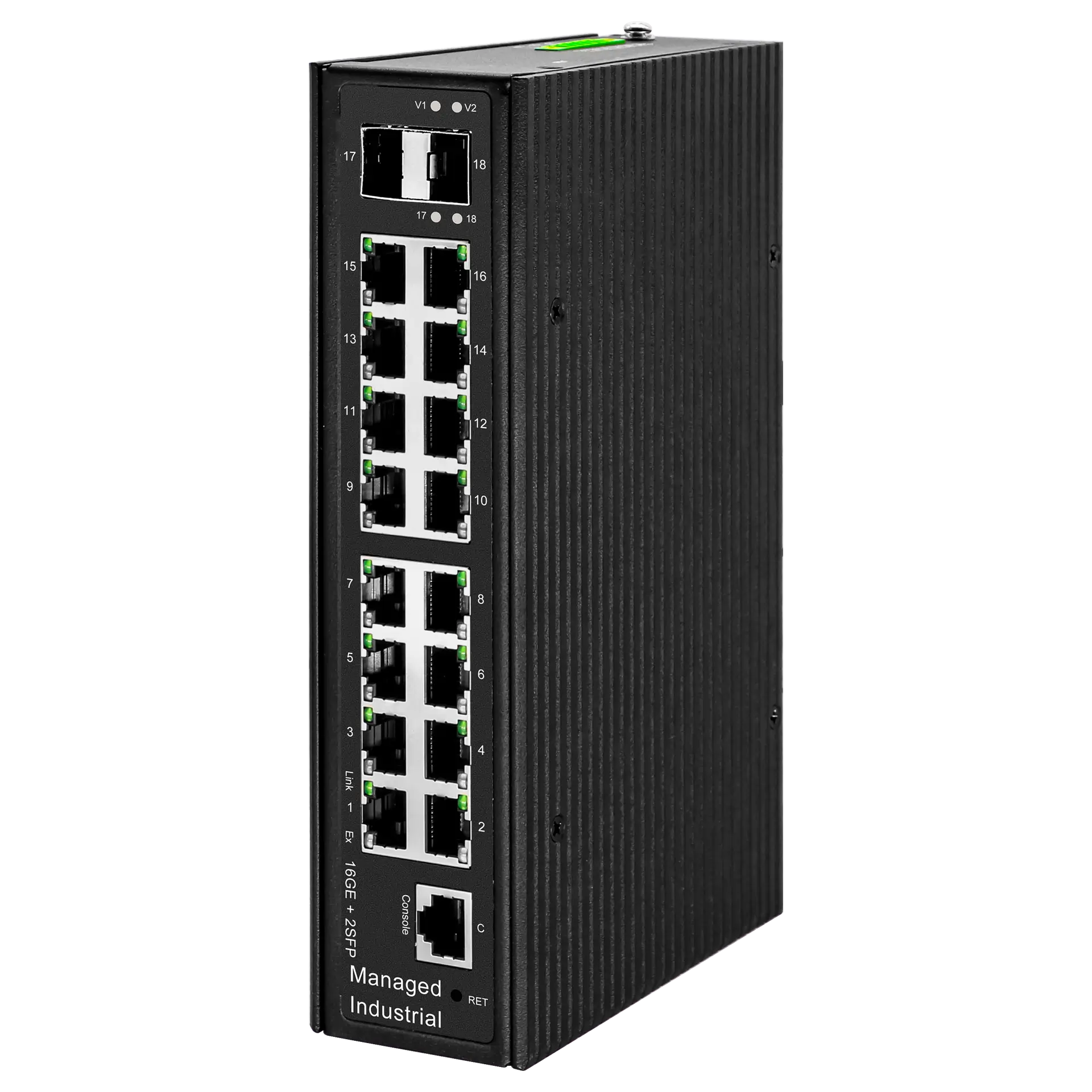 L2 Managed Industrial Switch 16x10/100/1000M RJ45 2x1G SFP, X3550-16T2S